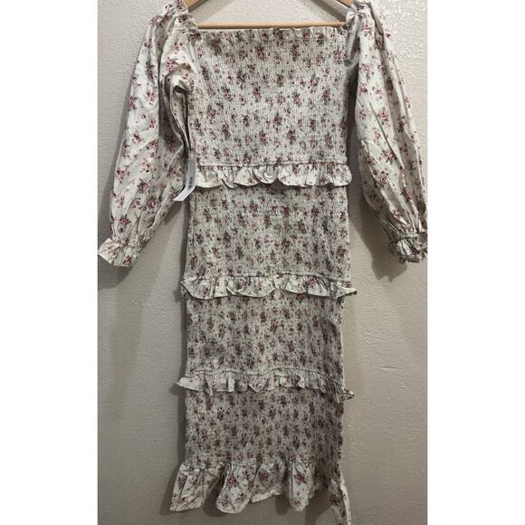 Floral Off-Shoulder Midi Dress - Picture 3 of 6